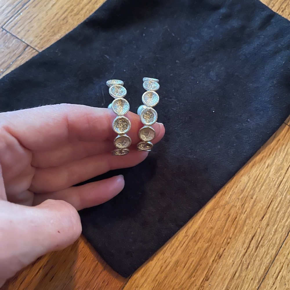 Elegant Sterling Silver Hoop Earrings